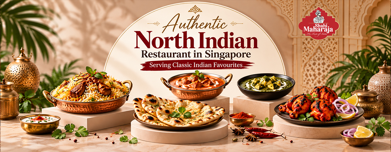 Delicious tandoori chicken garnished with herbs, served as part of the best Indian food Singapore experience.