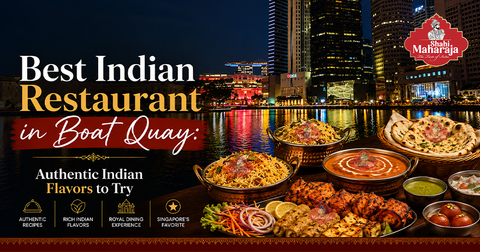 Delicious tandoori chicken garnished with herbs, served as part of the best Indian food Singapore experience.